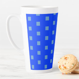 Petite Motif Bleu Grande Mug Latte