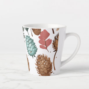 Petite Mug en latte, 12 oz - Conception de cône de