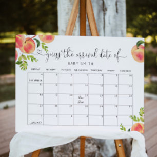 Petite pêche Affiche de calendrier pour deviner la