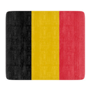 Petite planche à découper en verre avec drapeau de