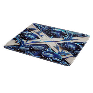 Petite planche à découper en verre avec Scottish T