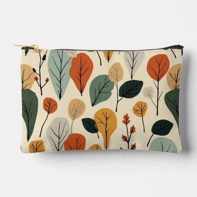 Petite pochette avec feuilles d'automne motif (Recto)