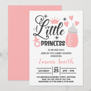 Petite princesse Baby shower Invitation