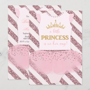 Petite princesse Baby shower Invitation
