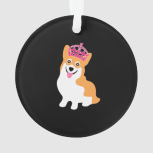 Petite princesse mignonne Wearing de corgi une