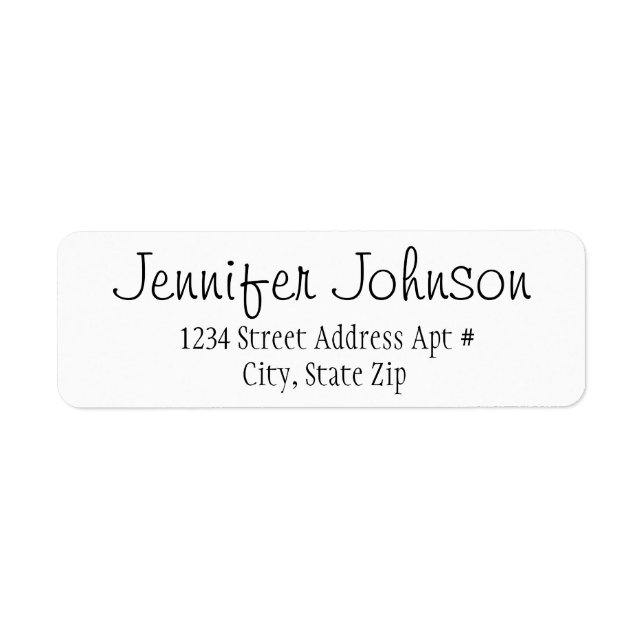 Petite Return Address Envelope Labels (Front)