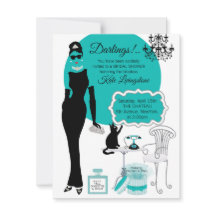 Petite robe noire Douche Invitation