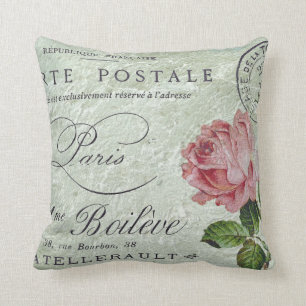 Petite Rose Confection Throw Pillow
