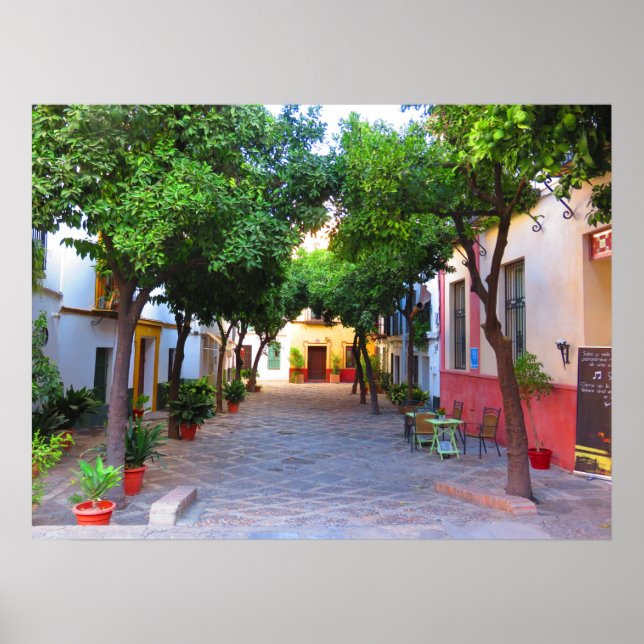 Petite ruelle à Séville, Espagne - Poster (Devant)