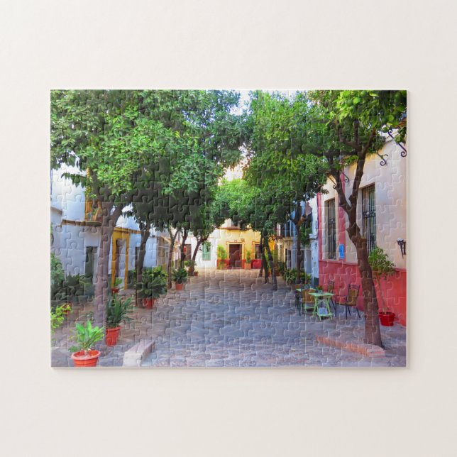 Petite ruelle à Séville, Espagne - Puzzle (Horizontal)