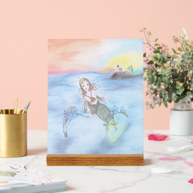Petite sirène et amie au large du Maine (Mariage)