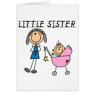 Petite soeur avec de grands T-shirts de SIS