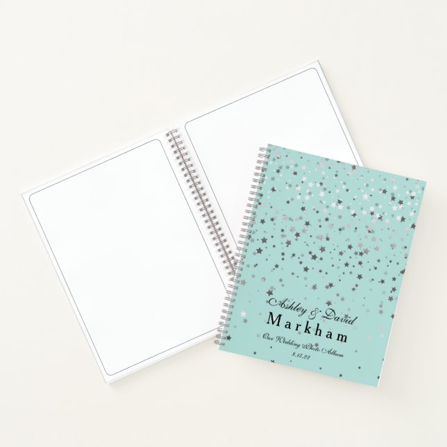 Petite Stars Wedding Notebook Photo Album (Inside)