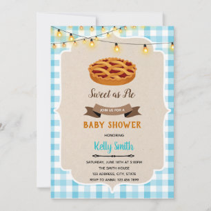 Petite tarte anniversaire invitation douche
