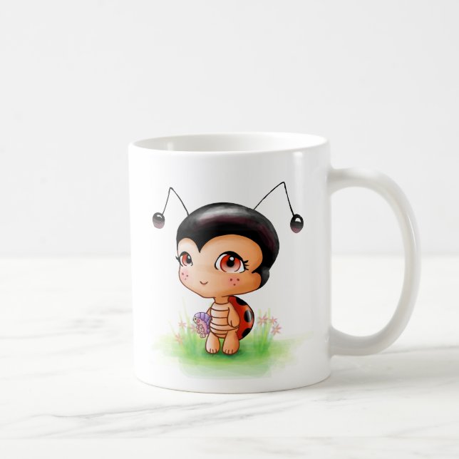Petite tasse de fille de coccinelle (Droite)