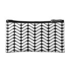 Motif noir et blanc de Chevron, comme le tricotage