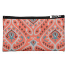Motif tribal turquoise orange girly ikat moderne