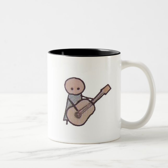 Petite une tasse de ton de la guitare deux (Droit)