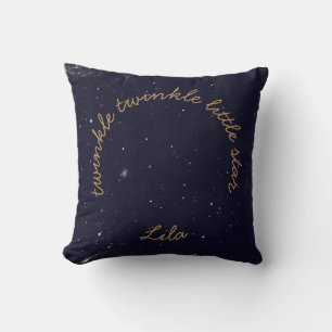 Petites étoiles scintillantes coussin personnalisé