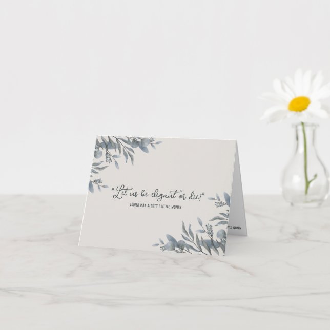Petites femmes Cartes pour notes inspirées (Petite plante)
