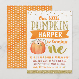 Petites filles Invitation pour un premier annivers