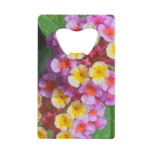 Petites fleurs tropicales roses et violettes jaune (Devant)