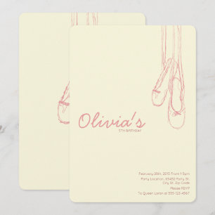 Petites invitations simples et élégantes de
