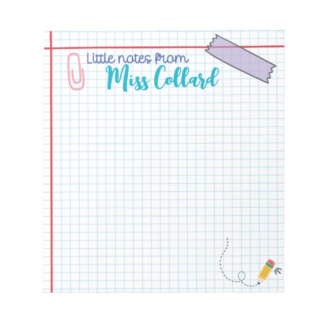 Petites notes de l'enseignant - Bloc-notes de l'en (Devant)
