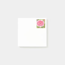 Petites notes de post-it de rose gigantesque
