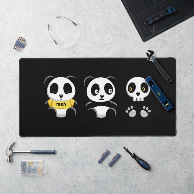 Petites pandas dans l'obscurité (Poste de travail)