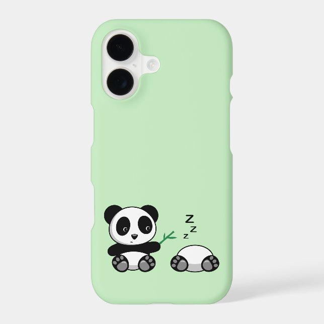 Petites pandas mignonnes sur vert (Verso)