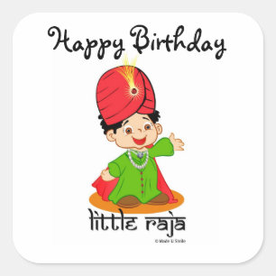 Petits autocollants de rajah de joyeux
