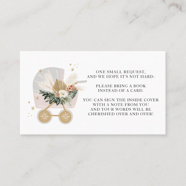 Petits Baby showers Snowflakes Livres Pour Cartes  (Devant)