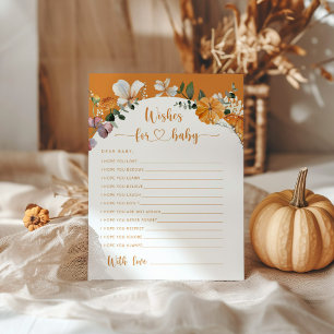 Petits citrouilles de automne souhaits pour carte 