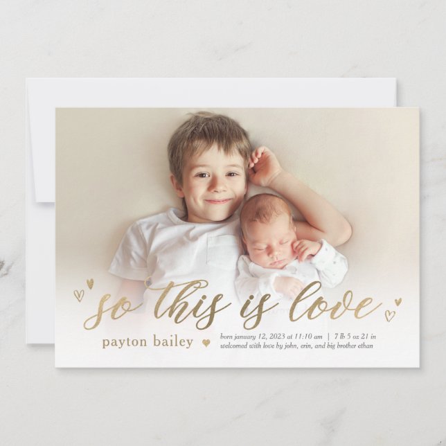 Petits Coeurs C'Est Faire-part de naissance D'Amou (Devant)