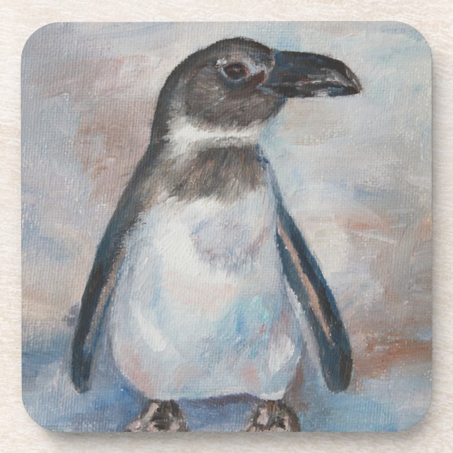 Petits dessous de verre frais de liège de pingouin (Devant)