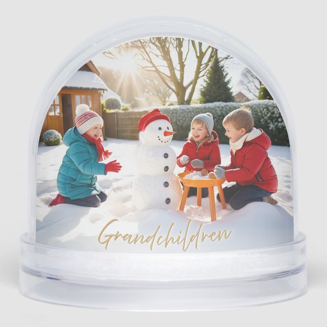 Petits-enfants Photo Grand-parents - Noël (Avant)