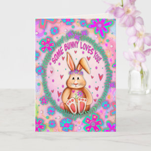 Petits Enfants Un Lapin Vous Aime Carte D'Inspirét