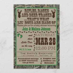 Petits garçons chassant les invitations G de baby