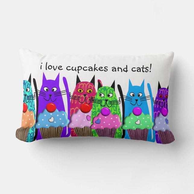 Petits gâteaux lunatiques et coussin #2 de chats (Recto)