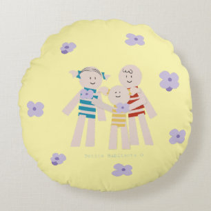 Petits Habitants - Canciones para Soñar Round Pillow