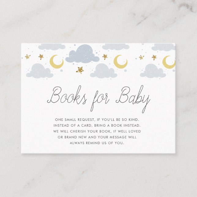 petits livres étoiles pour carte bébé (Devant)