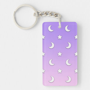 Petits motifs d'étoiles et de lunes blanches