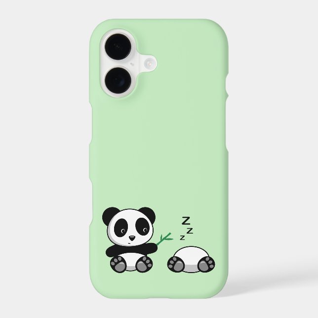 Petits pandas mignons sur fond vert (Verso)