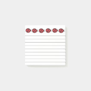  Petits Post-It coccinelles rouges