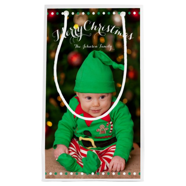 Petits sacs cadeaux de Noël personnalisés (Devant)