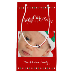 Petits sacs cadeaux de Noël personnalisés Red Joye