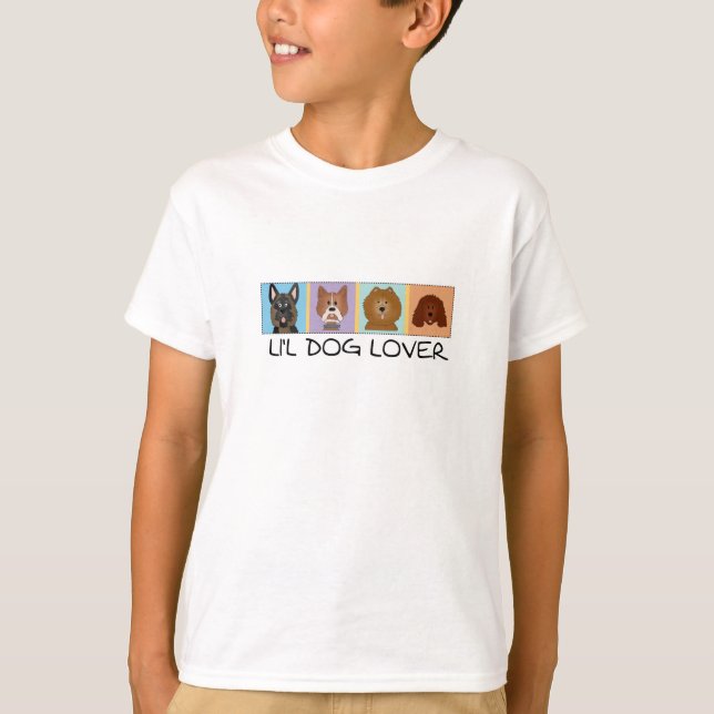 Petits t-shirts et cadeaux Amoureux de les chiens (Devant)