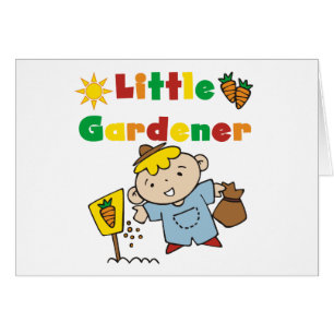 Petits T-shirts et cadeaux de jardinier de garçon