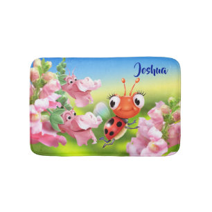 Petits tapis de bain Dragons de fixation Ladybug